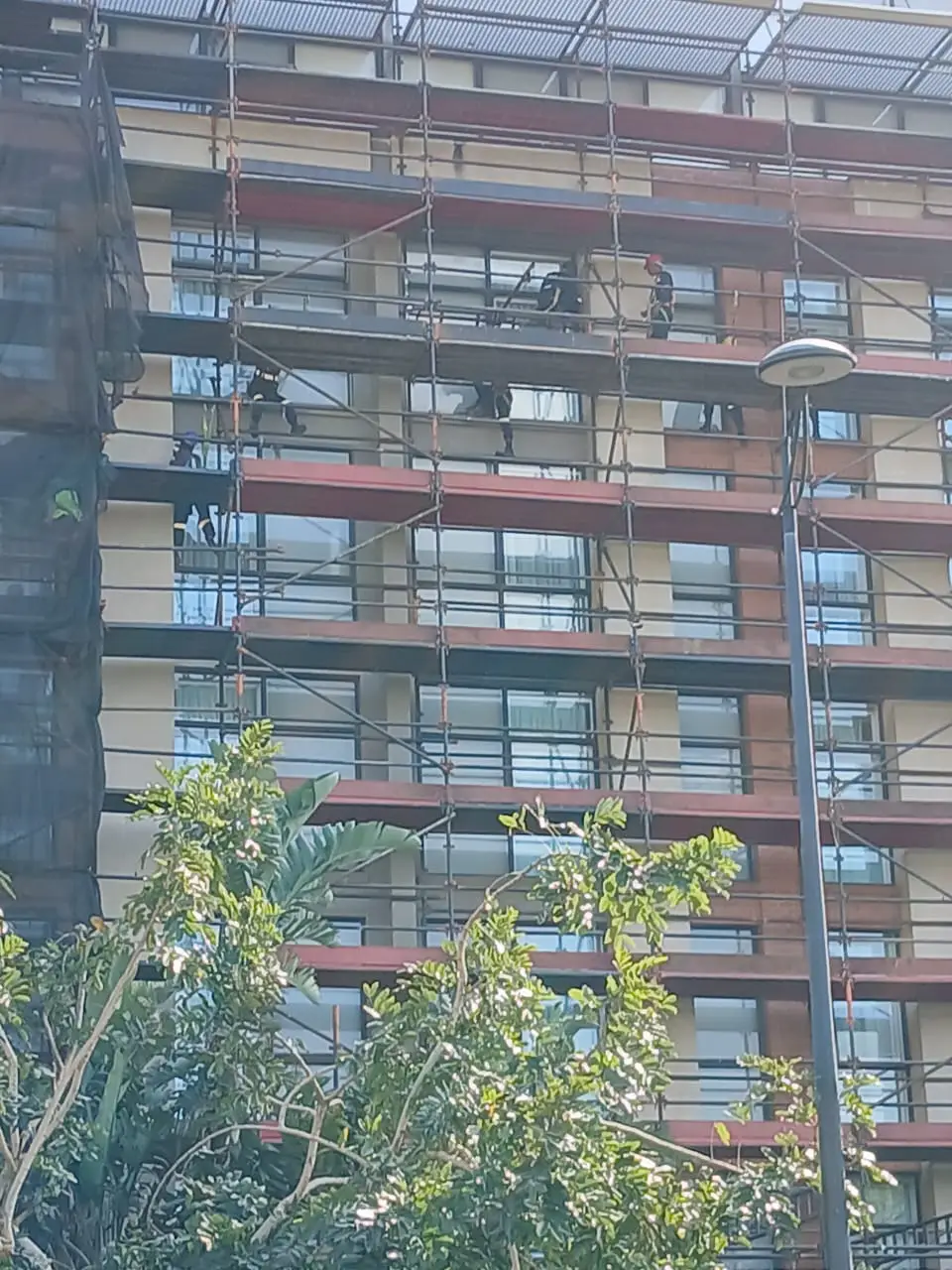 Joint sealing on industrial rooftop in Durban