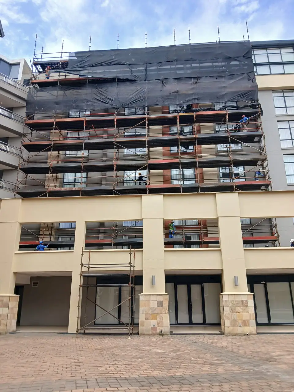 Torch-on waterproofing on commercial roof in Durban, KZN