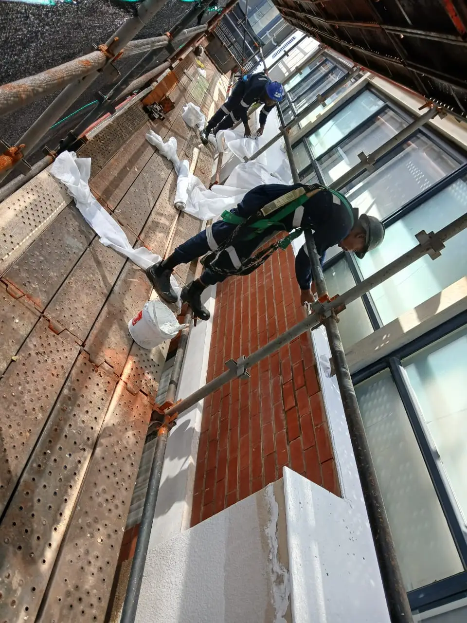 Joint sealing applied on balcony in Durban, KZN